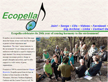 Tablet Screenshot of ecopella.org